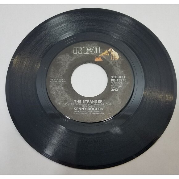 Kenny Rogers Crazy / Stranger Record 45 RPM Single PB-13975 RCA 1984 Vinyl - Picture 3 of 4